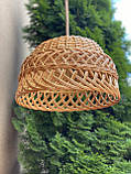 Плетений світильник-абажур d-40см,  з лози. Арт:1272, фото 3