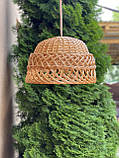 Плетений світильник-абажур d-40см,  з лози. Арт:1272, фото 5