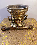 Антикварна бронзова маточка з пензликом Німеччина 19 століття, фото 2