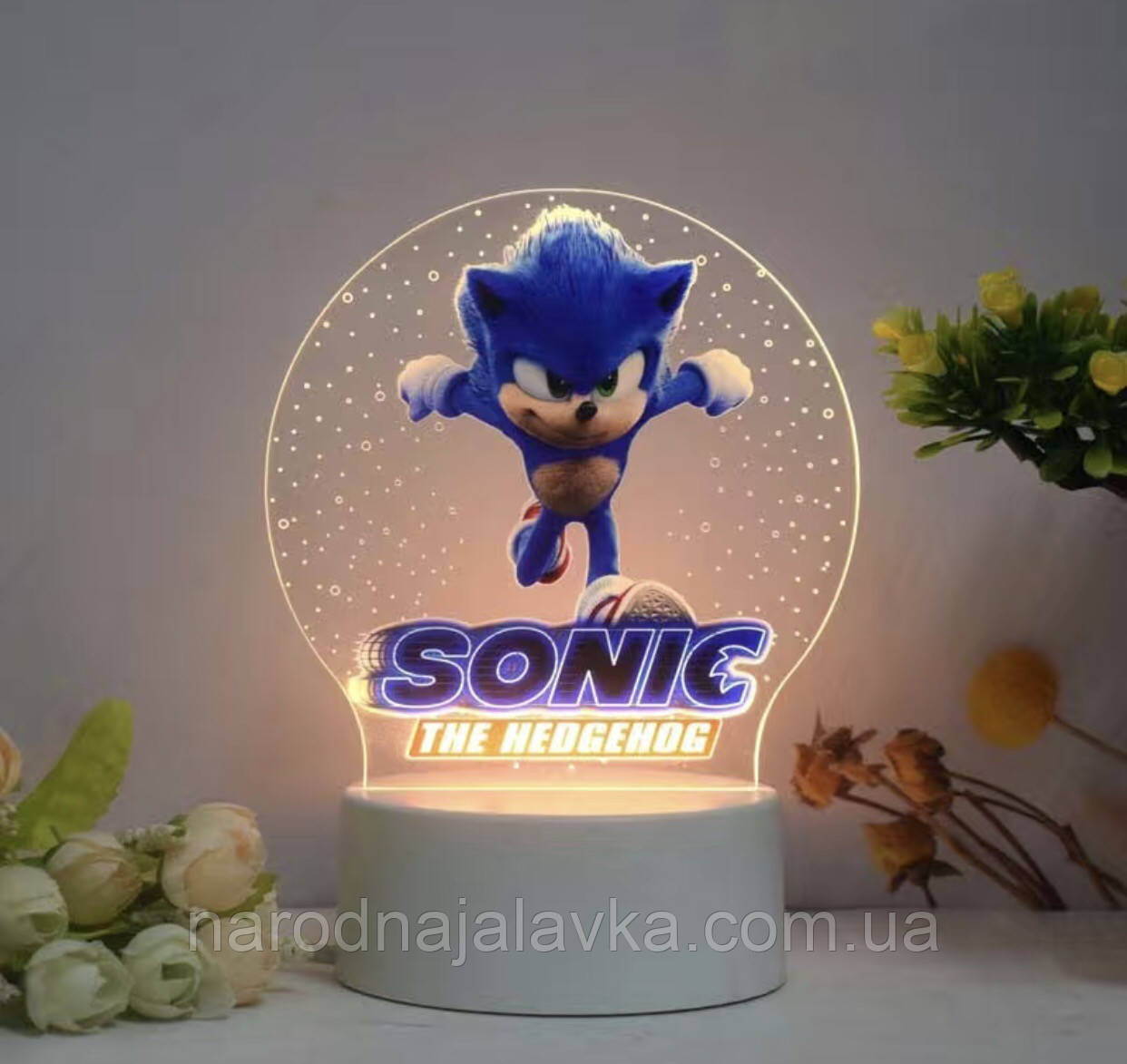 Нічник  Sonik. Для настоящих фанатов  Ёж Соник
