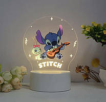 Нічник Стіч Дісней. Висока якість. Чудовий подарунок дитині та дорослому.