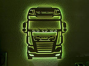 Панно декоративне картина на стіну DAF LED 16 кольорів телефон 760х900 acr-p000181, фото 3