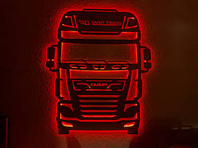 Панно декоративне картина на стіну DAF LED 16 кольорів телефон 760х900 acr-p000181, фото 4