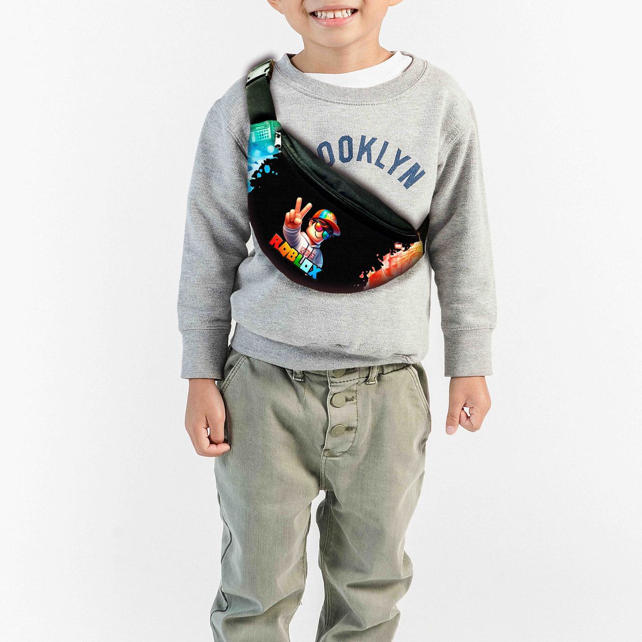 Сумка-бананка дитяча Роблокс "Roblox" 32х15см, через плече для хлопчика (0649), фото 1