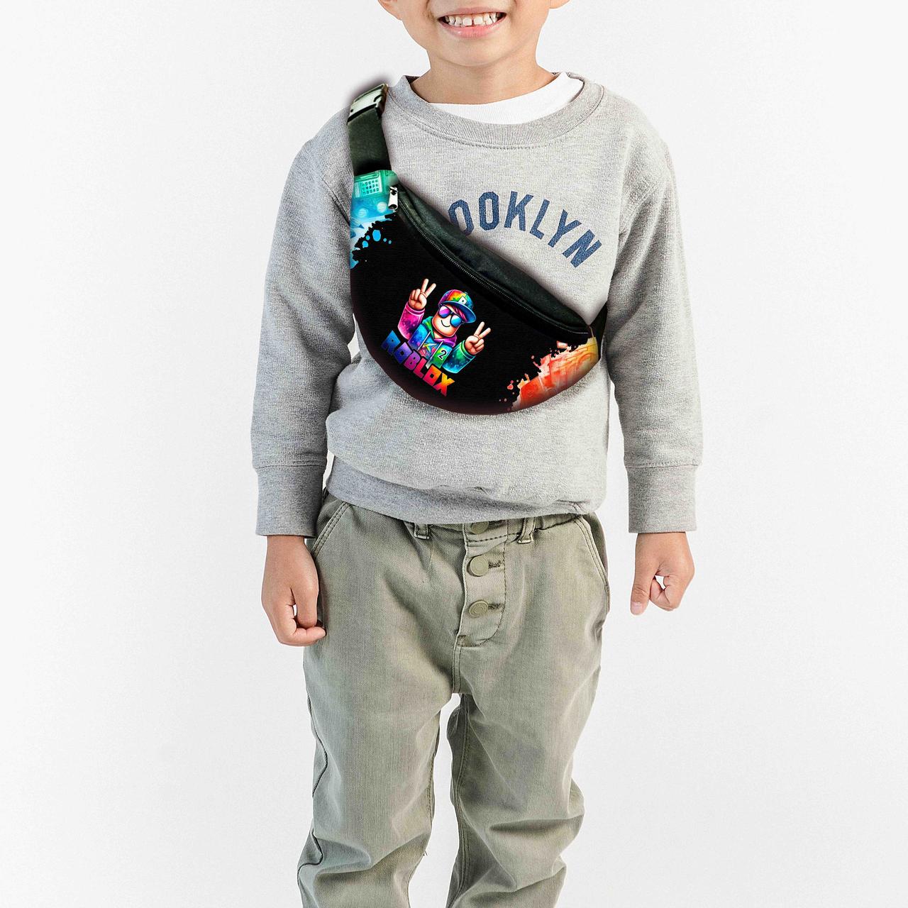 Сумка-бананка дитяча Роблокс "Roblox" 32х15см, через плече для хлопчика (0651), фото 1