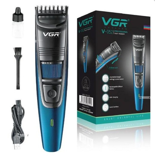 Машинка для стрижки волосся та бороди VGR V-052, Professional, 1 насадка, фото 1