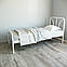 Ліжко Tobi Sho RELAX-1 односпальне металеве для дачі, готелів 200X80 Білий, фото 3