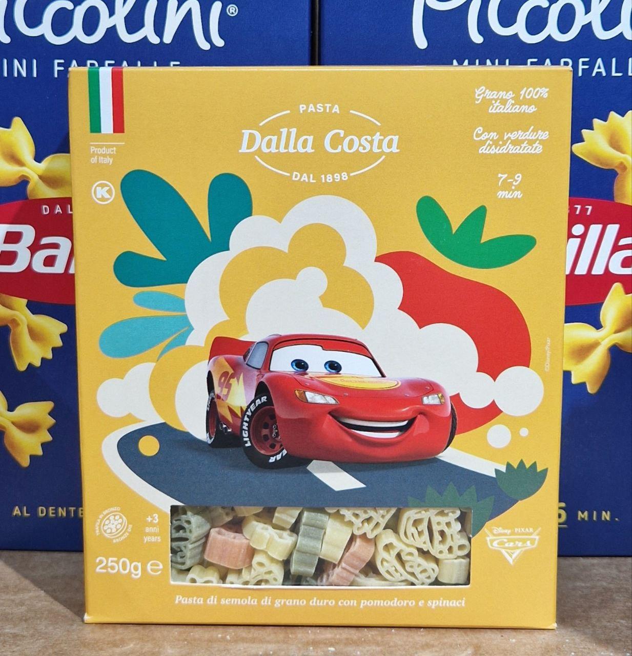 Дитячі макарони Dalla Costa Disney 250 г./Машинки