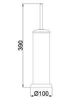 Йоржик туалетний Frap F901 підлоговий, хром