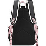 Великий шкільний портфель 45 см для дівчинки Аніме Куромі з USB / Водонепроникний рюкзак в школу на 5, 6, 7+ клас, фото 4