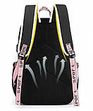 Великий шкільний портфель 45 см для дівчинки Аніме Куромі з USB / Водонепроникний рюкзак в школу на 5, 6, 7+ клас, фото 8