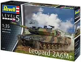 Збірна модель-копія Revell Танк Леопард 2 A6M+ рівень 5 масштаб 1:35 (RVL-03342)