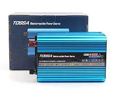 Перетворювач 12V -220V/800W Чистий синус з функцією UPS+1USB +1Розетка "Tossa" TAS800R-12X-800W
