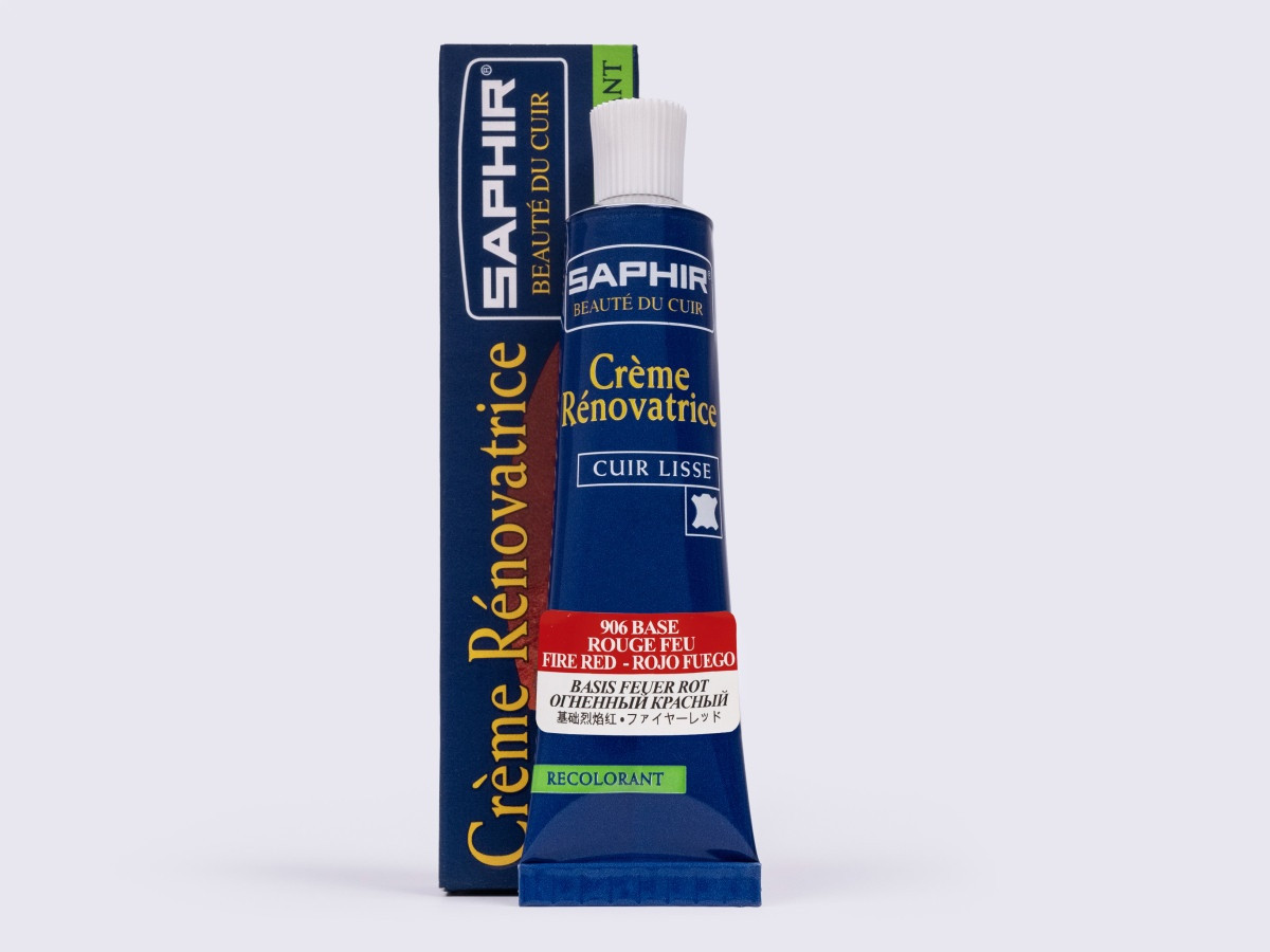 Рідка шкіра Saphir Creme Renovatrice, 25 мл, кол. вогняний червоний (906)