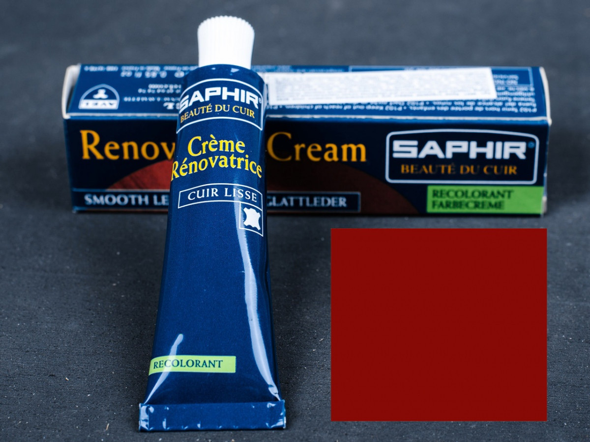 Рідка шкіра Saphir Creme Renovatrice, 25 мл, кол. вишневий (89)