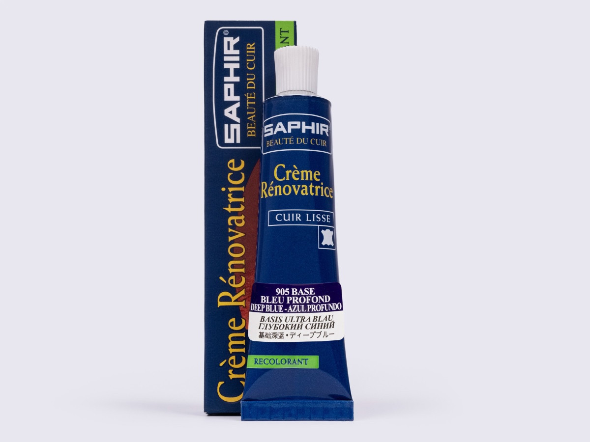 Рідка шкіра Saphir Creme Renovatrice, 25 мл, кол. глибокий cиній (905)
