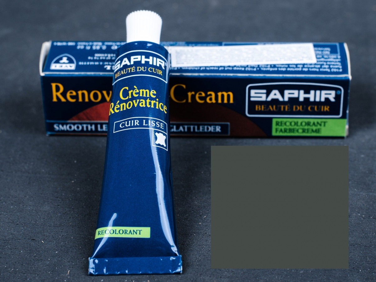 Рідка шкіра Saphir Creme Renovatrice, 25 мл, кол. сірий (14)