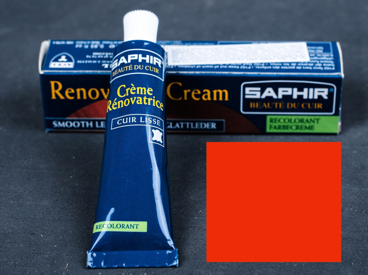Рідка шкіра Saphir Creme Renovatrice, 25 мл, кол. помаранчевий (52)