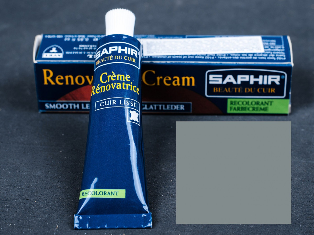 Рідка шкіра Saphir Creme Renovatrice, 25 мл, кол. срібний (24)