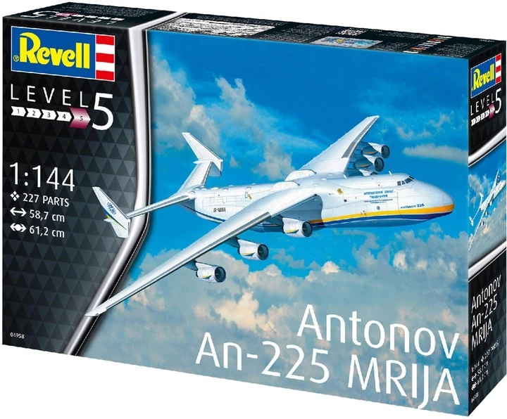 Збірна модель-копія Revell Вантажний літак АН-225 фрія рівень 5 масштаб 1:144 (RVL-04958), фото 1