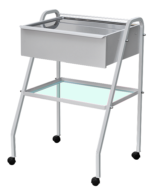 Столик маніпуляційний металевий із шухлядою СМ-3 Заповіт столик медичний пересувний