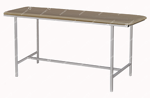 Стіл перев'язувальний з оббивкою медичний металевий на ніжках П-1 Заповіт стіл для перев'язувальних