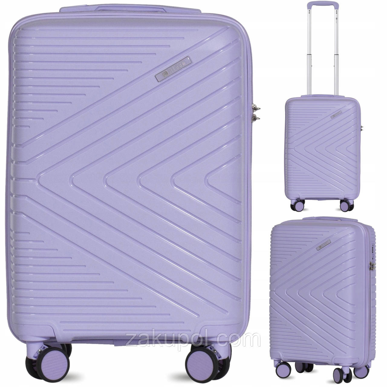 Валіза дорожня мала з поліпропілену Bloom PP01 S Фіолетовий