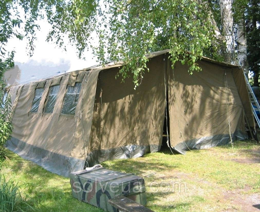 Великий тактичний намет з каркасом олива 5 х 5.6 х 2,5 м Mil-Tec 91422800 Німеччина solve, фото 1