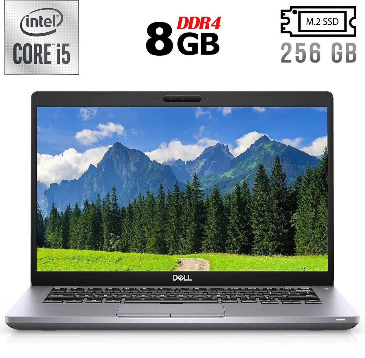 Ультрабук Б-клас Dell Latitude 5410/ 14" (1920x1080) Сенсорний/ Core i5-10210U/ 8 GB RAM/ 256 GB SSD/ UHD