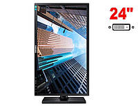 5 шт. Моніторів: Samsung S24E450D / 24" (1920x1080) TN / 1x DVI, 1x VGA, 3x USB 2.0 / VESA 100x100 / Pivot