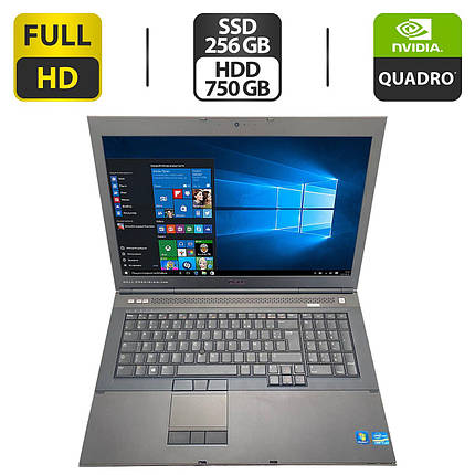 Ноутбук Dell Precision M6700/ 17.3" 1920x1080/ i7-3840QM/ 32GB RAM/ 256GB SSD+750GB HDD/ Quadro K3000M 2GB, фото 1
