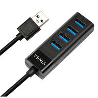 ТОП! Концентратор Vinga USB3.0 to 4*USB3.0 HUB (VHA3A4) - (gHome)