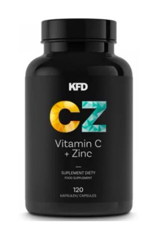 Вітамиіни KFD Vitamin C + Zinc 120 capsules, фото 1