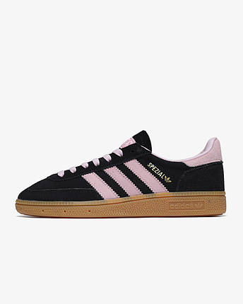 Жіночі Кросівки Adidas Spezial Handball Black Clear Pink Gum / Адідас Спешл Гандбол Гам Чорні з Рожевим, фото 1