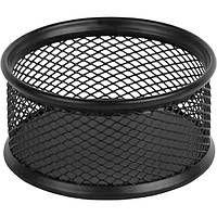 ТОП! Підставка для скріпок Axent 80x80x40мм, wire mesh, black (2113-01-A) - (gHome)