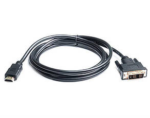 Кабель REAL-EL HDMI - DVI (M/M), 1.8 м, Black (EL123500013), фото 4