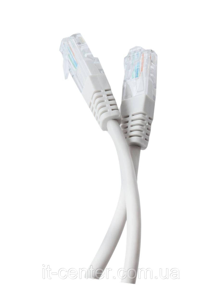 Патч-корд литий Tecro UTP-RJ45-1000, RJ45, Cat.5e, 10m, сірий