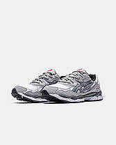 Чоловічі Кросівки Asics Gel-NYC 1090 White Steel Grey / Асікс Гел-НІС 1090 Стіл Білі з Сірим, фото 4