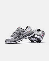 Чоловічі Кросівки Asics Gel-NYC 1090 White Steel Grey / Асікс Гел-НІС 1090 Стіл Білі з Сірим, фото 5
