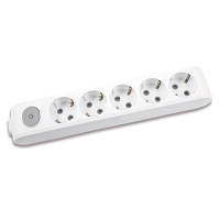 ТОП! Колодка для подовжувача Panasonic X-tendia із заземленням 5 гнізд (WLTA04502GR-UA) - (gHome)