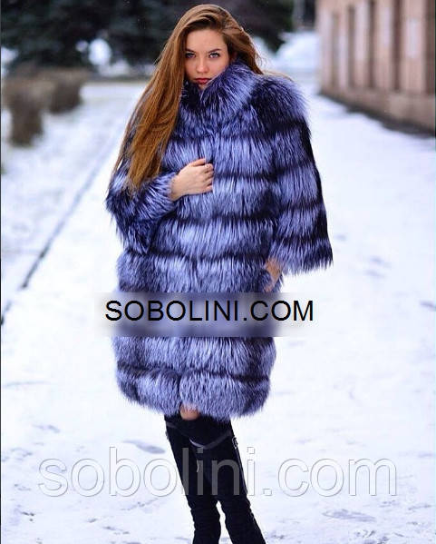 Шубка з хутра чорнобурки "Juliette", фото 1