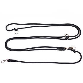 Повідець перестібка для собак Dog Walking 7 мм 2.85 м чорний