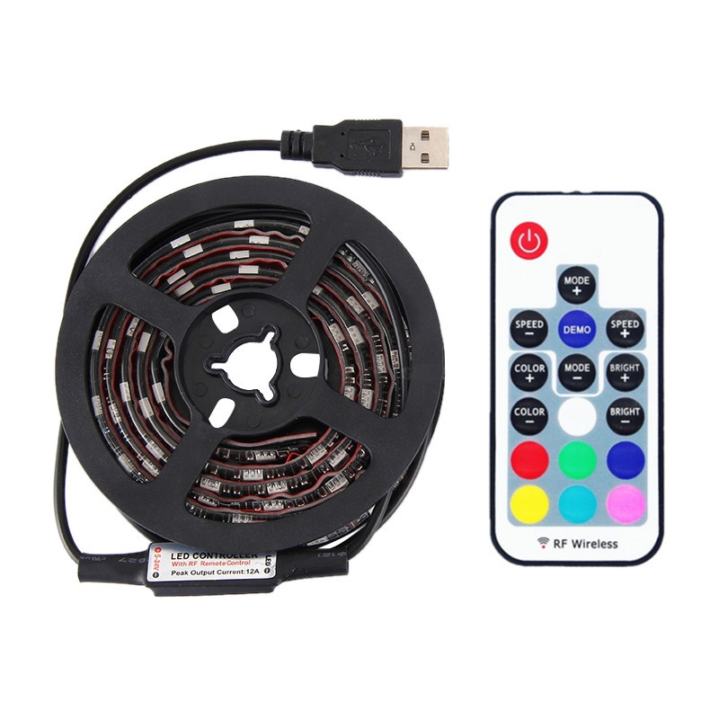 Світлодіодна стрічка RGB 1 м 60 SMD-5050 LED USB Puluz LED0620, фото 1