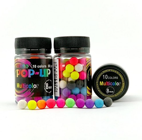 Бойли плаваючі Grandcarp Ø8 мм Multicolor 10 colors