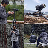 Штатив карбоновий панорамний професійний Arca 14-142 см Ulanzi TT09, фото 4