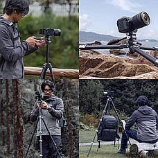 Штатив карбоновий панорамний професійний Arca 14-142 см Ulanzi TT09, фото 4