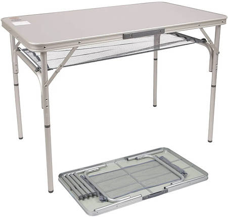 Туристичний розкладний стіл Bo-Camp Premium, 100x60 см | Алюмінієвий кемпінговий/садовий стіл для компанії з 4-6 осіб, фото 1