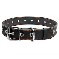 Нашийник для собак безрозмірна натуральна шкіра Ш 20 мм Д 17-32 201011/1 чорний Franty