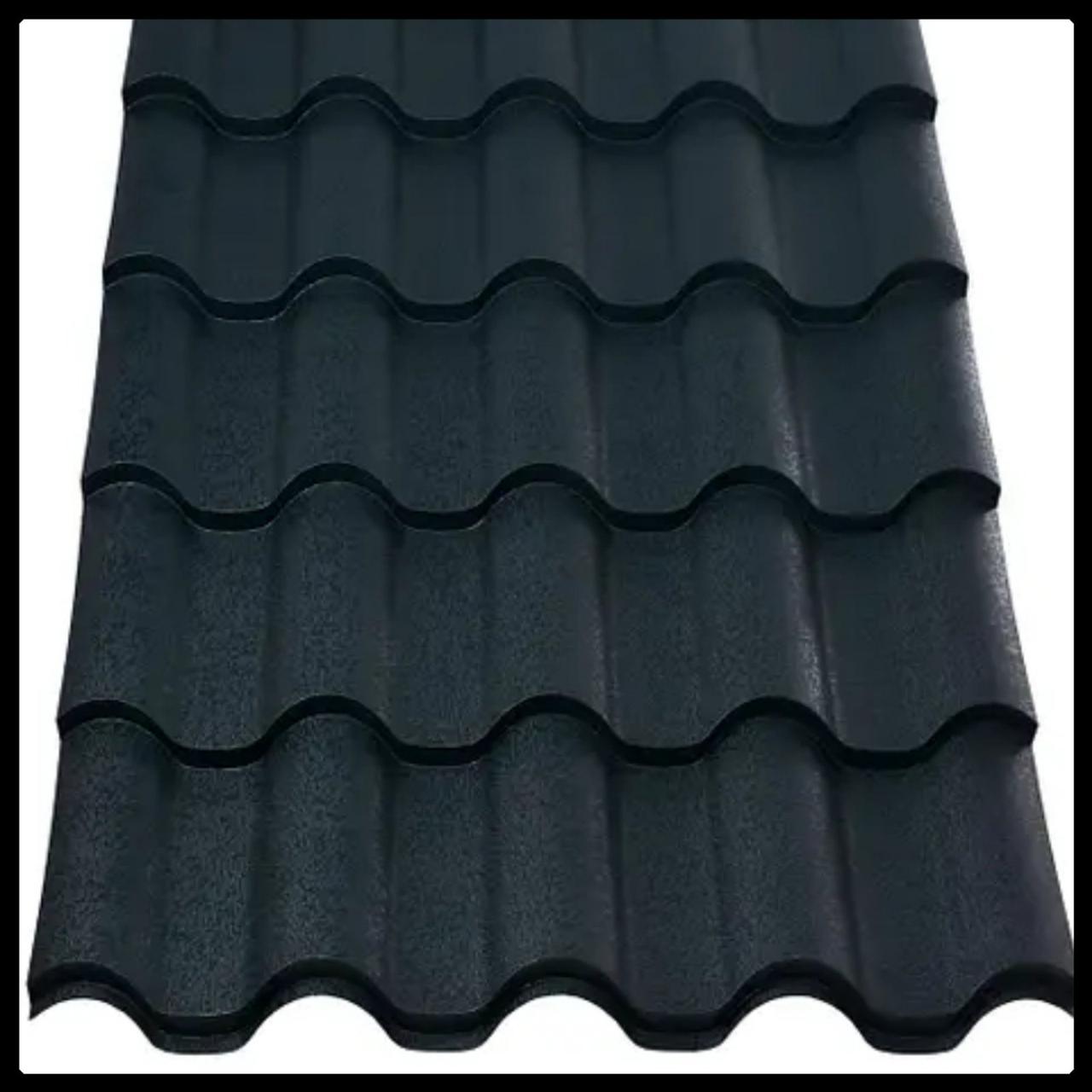 Металочерепиця Інтегра 0,5 мм RAL 9005 чорний