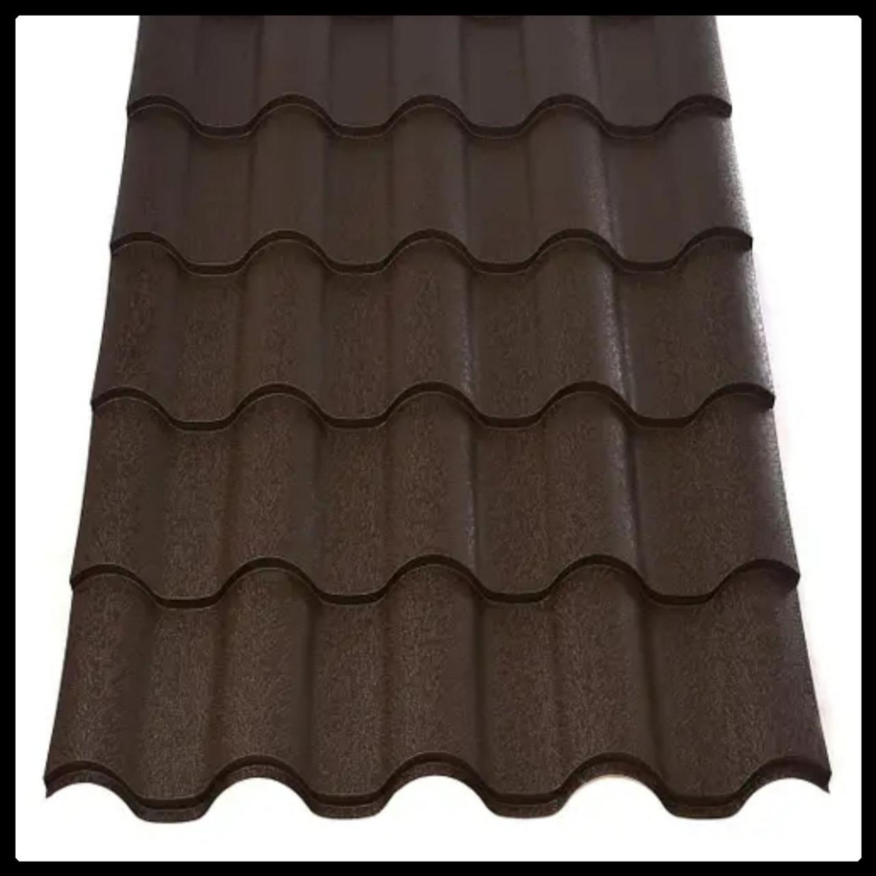 Металочерепиця Інтегра 0,5 мм RAL 8017 шоколадно-коричневий